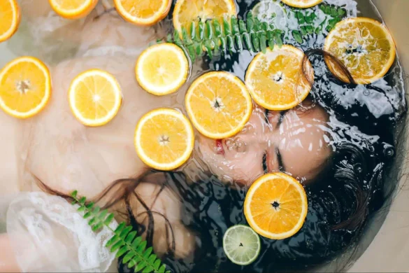woman using sustainable beauty brands