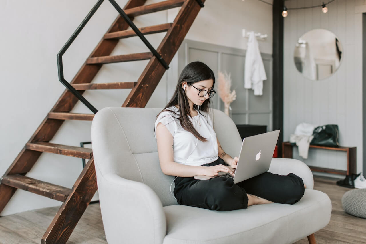 woman enjoying green home remodeling